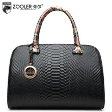 2016 ZOOLER brand bag Fashion Snakeskin genuine leather handbag women’s leather satchel single diagonal bags women famous brands