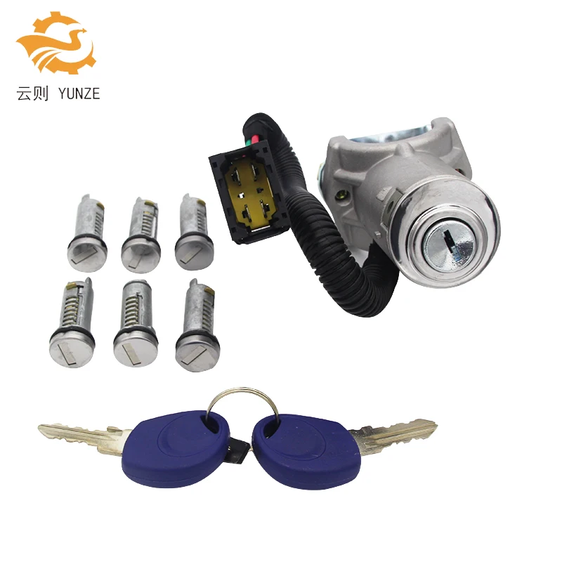 AL 081 IGNITION SWITCH BARREL DOOR LOCK SET 7PCS FOR IVECO DAILY 2006