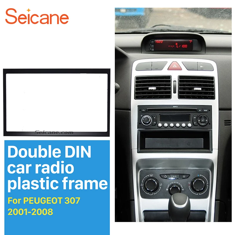 Seicane-Fascia d'autoradio pour cadre audio stéréo automatique, kit