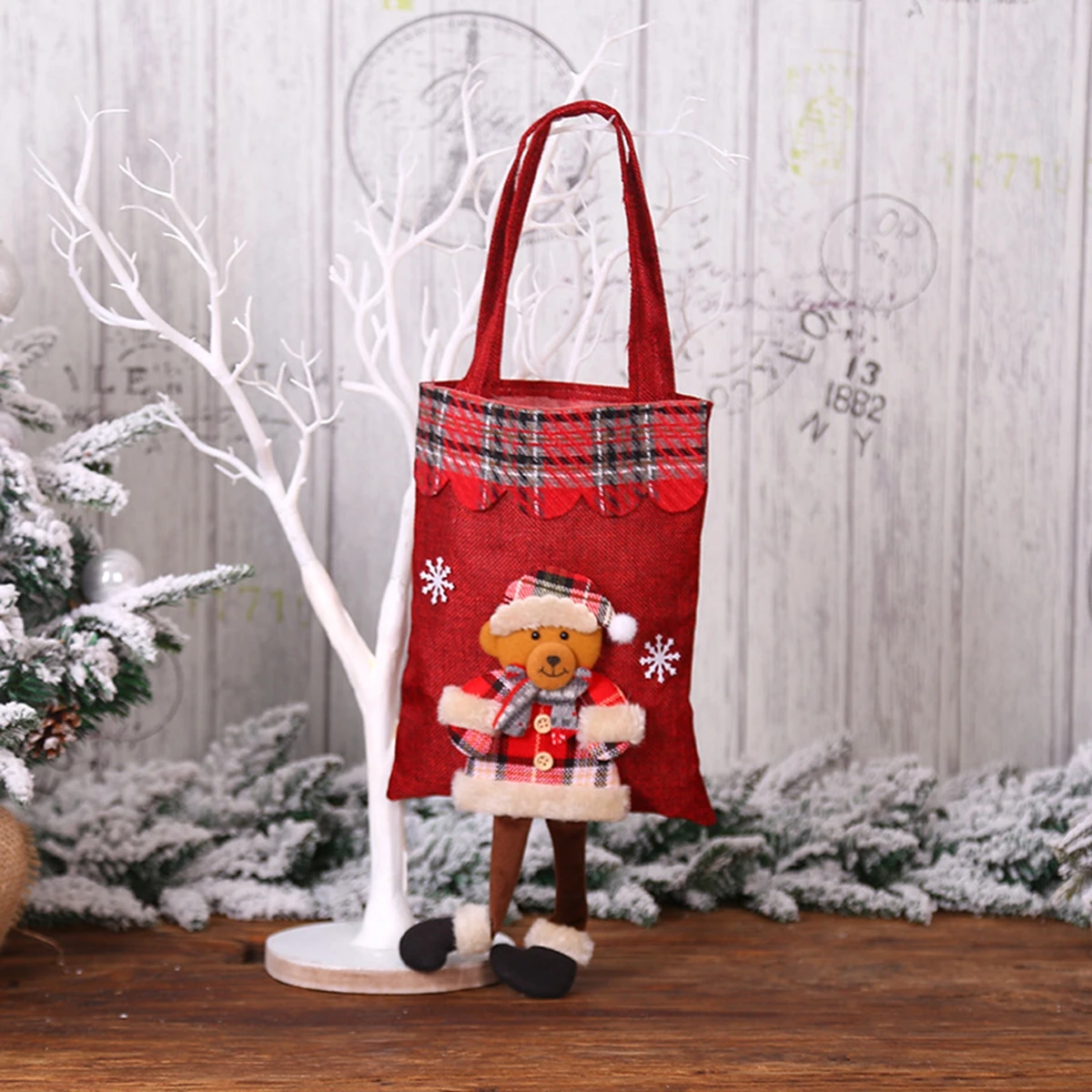 Huiran Christmas Candy Gift Bags Merry Christmas Decorations For Home Xmas Santa Claus Gift Bag Happy New Year Navidad