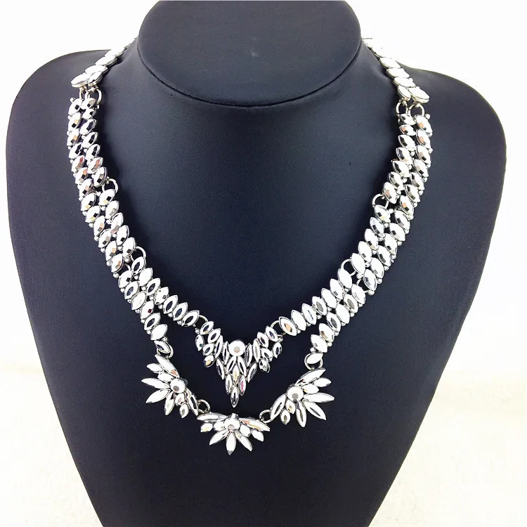 Shining Precious Double Collar Fashion Necklace For Women Costume All