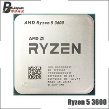 Процессор AMD Ryzen 5 3600 R5 3600 3,6 ГГц шестиядерный ЦП с двенадцатью потоками 7нм 65 Вт L3 = 32 м 100-000000031 сокет AM4