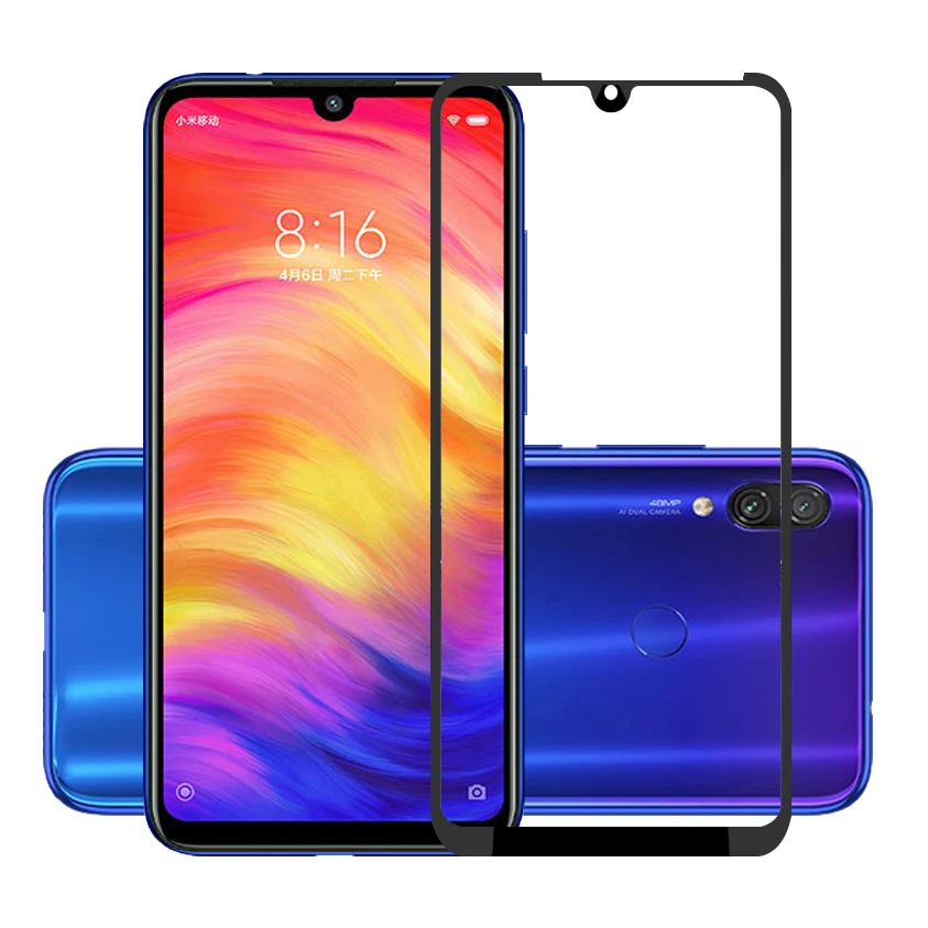 25 шт./лот полноэкранная защита для Xiaomi Redmi Note 7 Pro устойчивая к царапинам Защитная