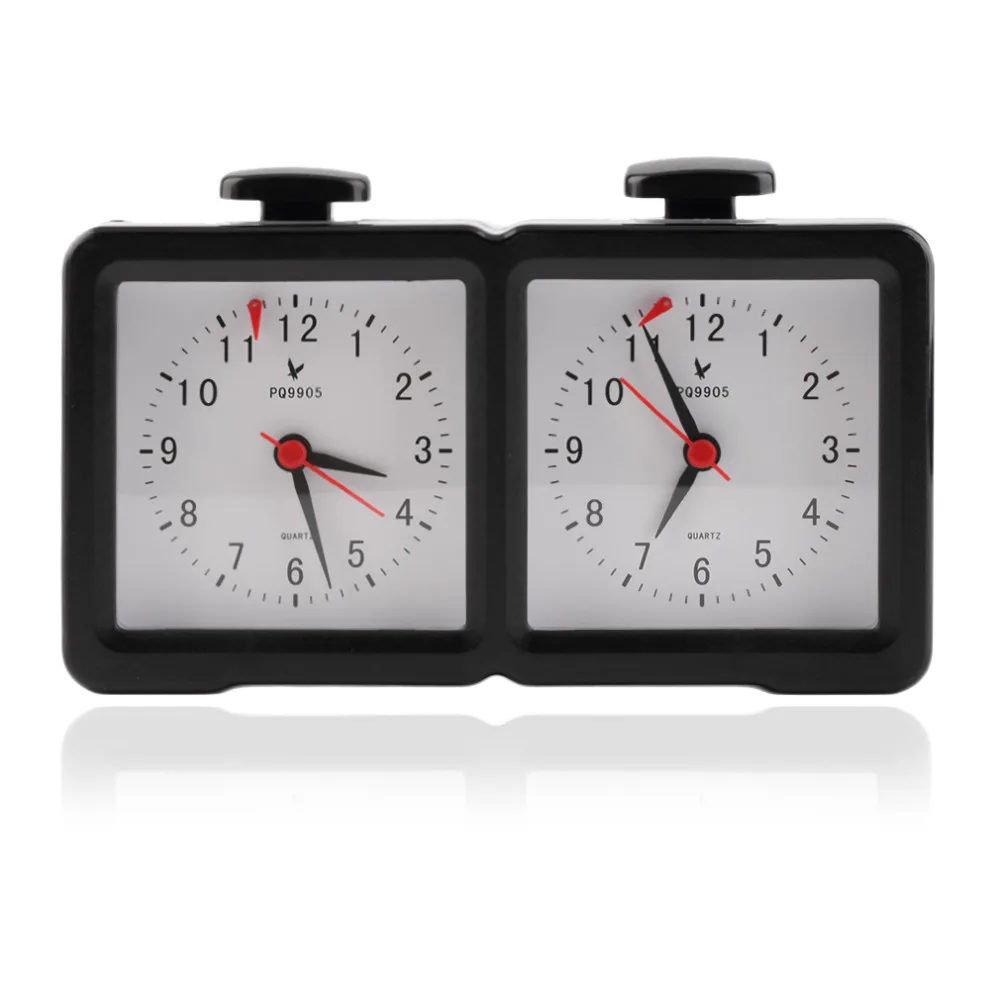 

1 Set Quartz Analog Competition Two Faces Game Timer Mute Chess Clock Black Topsale