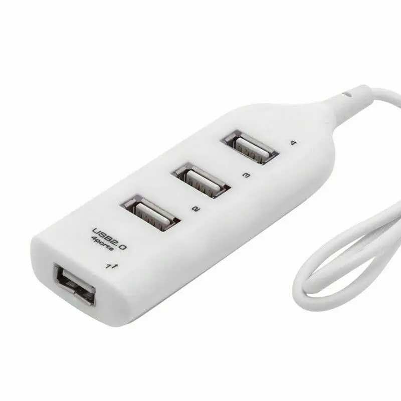 

New 4Port Multiple USB2.0 Hub Splitter Switch Ports High Speed For PC Accessories Popular High Quality