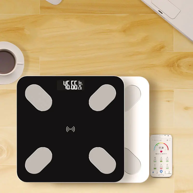 Bluetooth умные весы бытовой Ванная комната Измерение веса напольные весы Pesa цифровой Mi весы анализатор тела 26*26 см