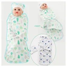 Новорожденных пеленание Sack дышащие летние тонкая упаковка спальный мешок Startle профилактика ребенка пеленать сна сумка