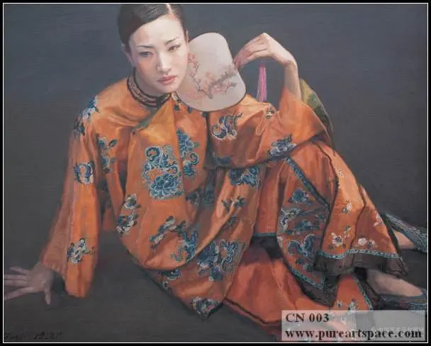 

Handmade oil painting Chinese woman Chinese classical beauty lady on canvas wall living room canvas portrait painting Wholesale