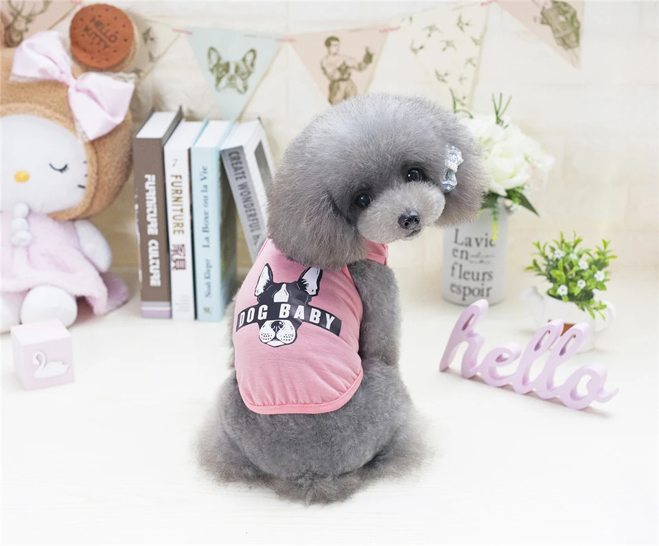 Dog Clothes Summer Clothing for Dogs Chihuahua Pet Clothes Cat S M L XL XXL Dogs Pets Clothing Animal Print 4 colors (14)