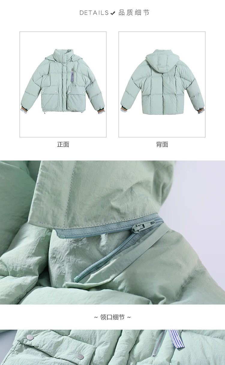 Женское хлопковое пальто, зимнее корейское издание, свободное, утолщенное, маленький хлеб, перо, хлопок, хлопковая стеганая куртка