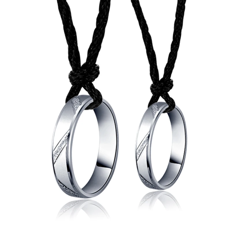Trendy Wedding Ring Pure 100% 925 Sterling Silver Micro Scrub Couple Band Jewelry Accessories Gift for Women / Men Lovers 5