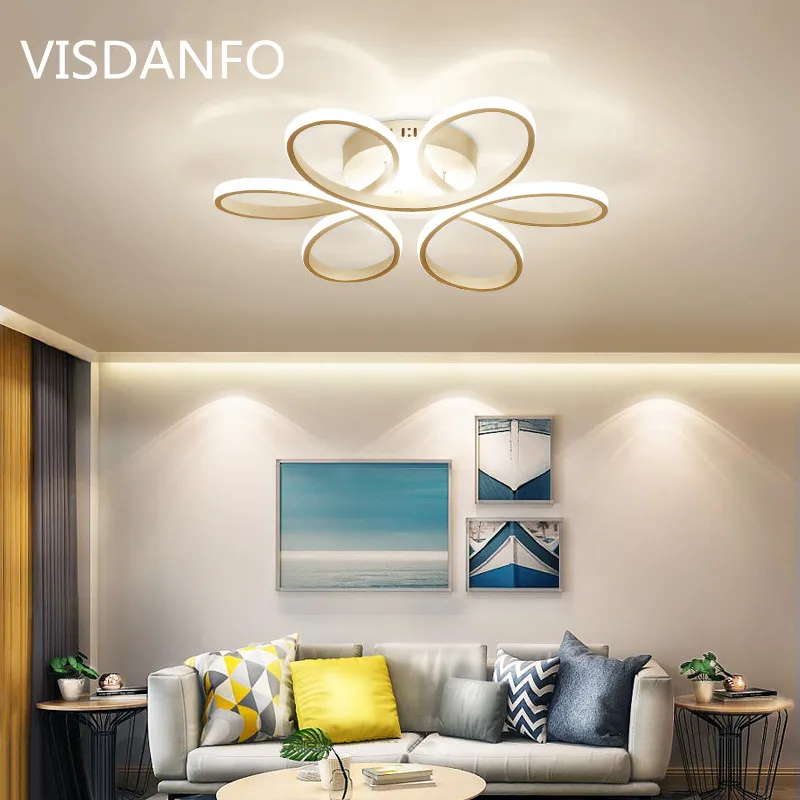 

Modern Led Ceiling Lights For Living Room luminaria led Bedroom Fixtures Indoor Home Dec Ceiling Lamp AC220v White/Black body