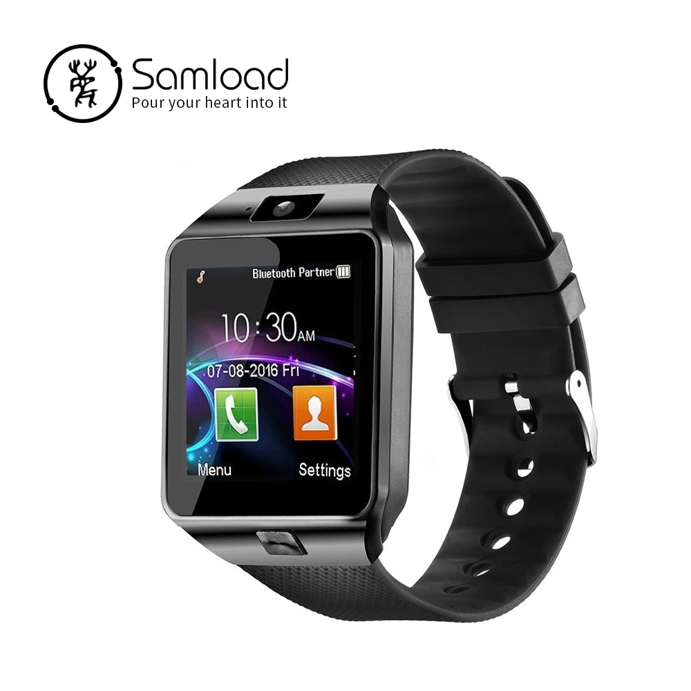 Дешево Samload Bluetooth умные часы DZ09 спортивные умные наручные часы с поддержкой sim карты SD с камерой для Android IOS iPhone samsung LG Xiaomi