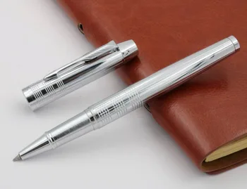 

NEW METAL GIFT office Line Barrel Classic silver Rollerball Pen
