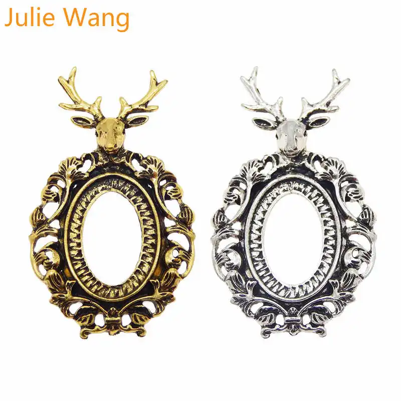 Ожерелье подвеска Julie Wang с кабошоном ожерелье из сплава|Ювелирная фурнитура и