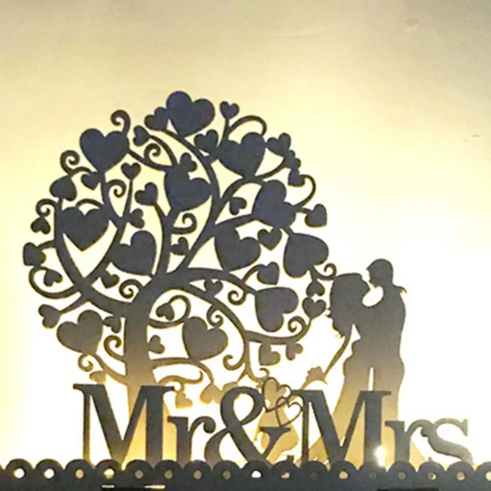 

Wedding Chocolate Cabinet Wooden DIY Drawer LED Countdown Wedding Party Ornament New High-quality Stylish Warm LED Lights