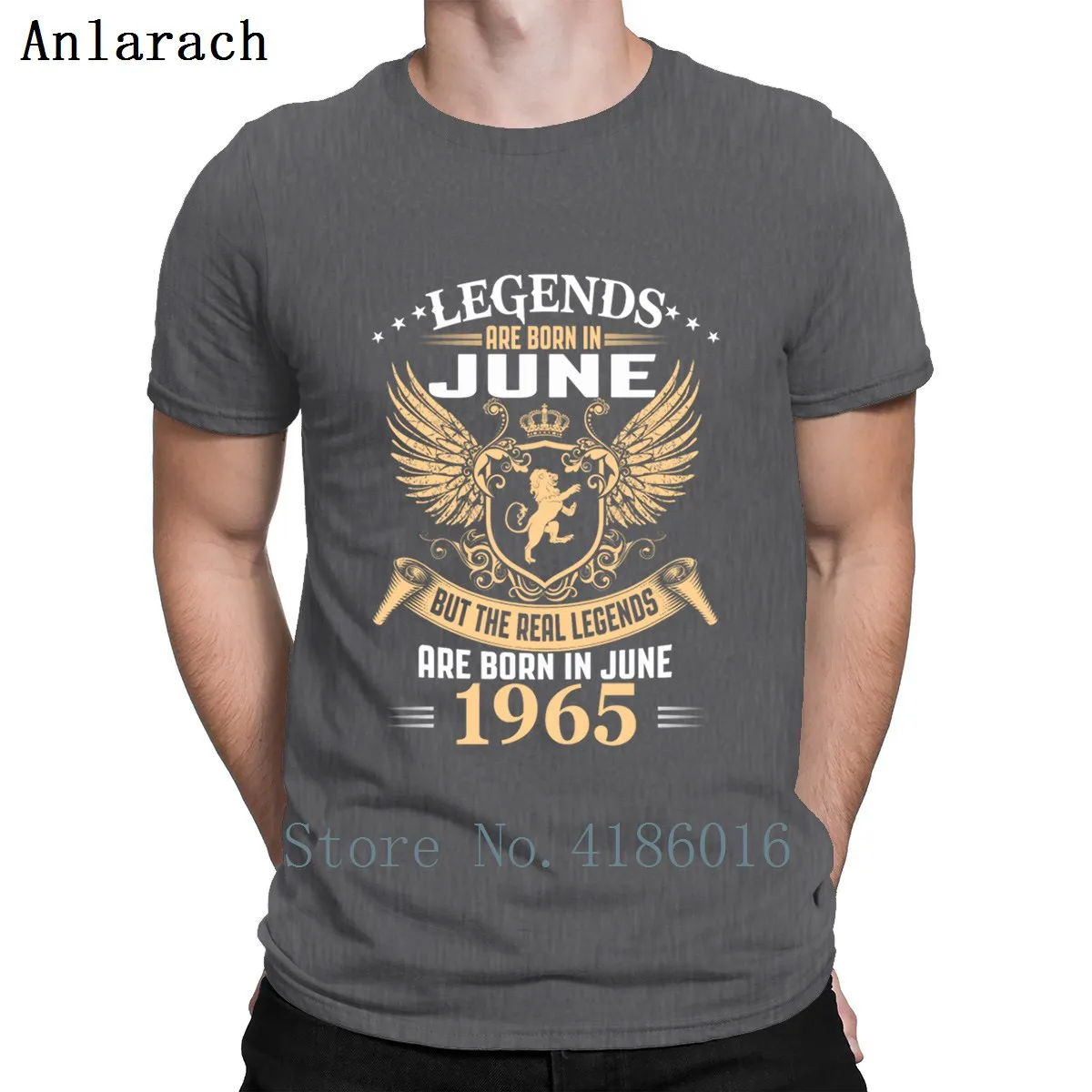 Kings Legends Born In June 1965 футболка натуральный высокого качества поп Топ Футболка Весна