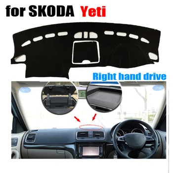 

Car dashboard cover mat For SKODA YETI all the years Right hand drive dashmat pad dash mat covers auto dashboard accessories