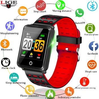 

Smart Bracelet Sport Wristband Men Women Watch Activity Fitness Tracker Heart Rate Monitor Smart band Bluetooth for Android iOS