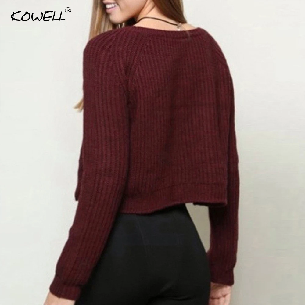 Knitted Sweater Women Pullover O Neck Long Sleeve Women Loose Warm Sweater Female Long Sweater For Ladies 2018 Autumn Winter