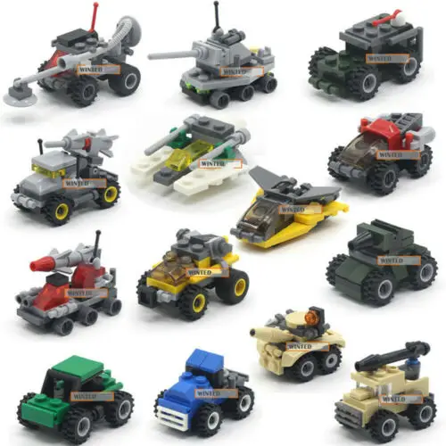 

Assembling Building Block Toys Kids Hyperfunction Tactical Amphibious Car Tank Plane Blocks 36pcs Baby Toys