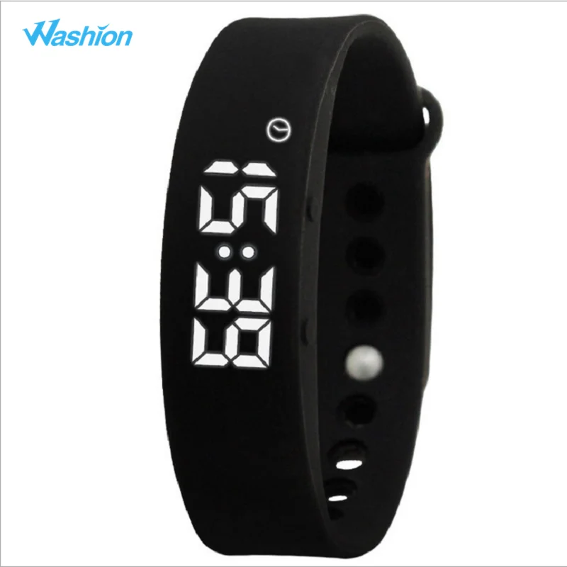 Washion Colorful Smart Band W5 Pedometer Fitness Wristband Sleep Activity Tracker Thermometer Sport Bracelet For PC