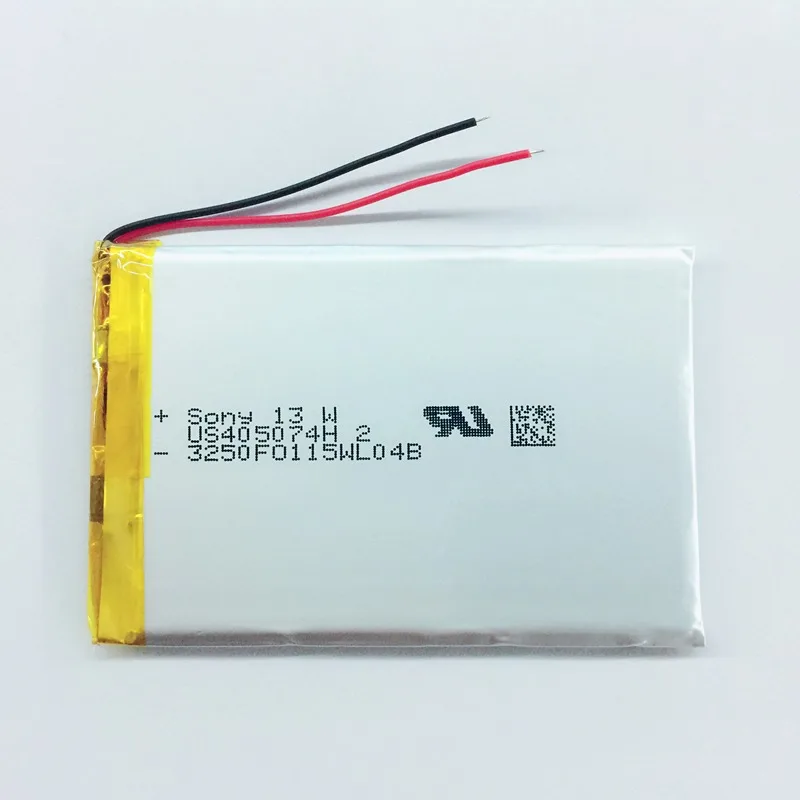 Brown cube B39HDS lithium battery 3.7V polymer 405074 tachograph 2000 Ma Rechargeable Li-ion Cell | Электроника