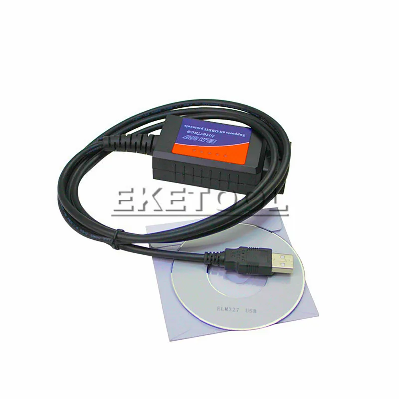 ELM327 USB V1.5 Профессиональный OBD/OBDII ELM Стандартный новейший ПК на основе сканирования ELM 327 USB диагностический сканер Горячая Распродажа