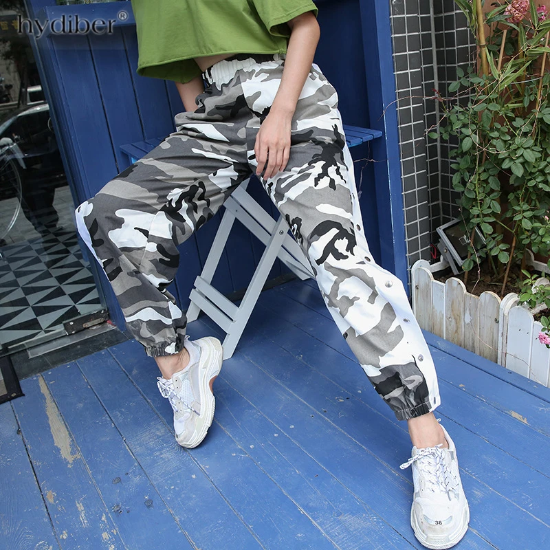 Оранжевые камуфляжные штаны женские спортивные фиолетовые розовые Pantalon Femme
