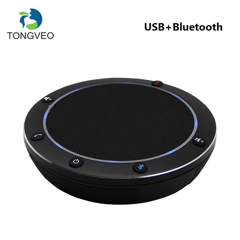 

TONGVEO NA100B USB Wireless Bluetooth Speaker for Softphone and Mobile Phone Smart Bluetooth Speakerphone Music Speaker