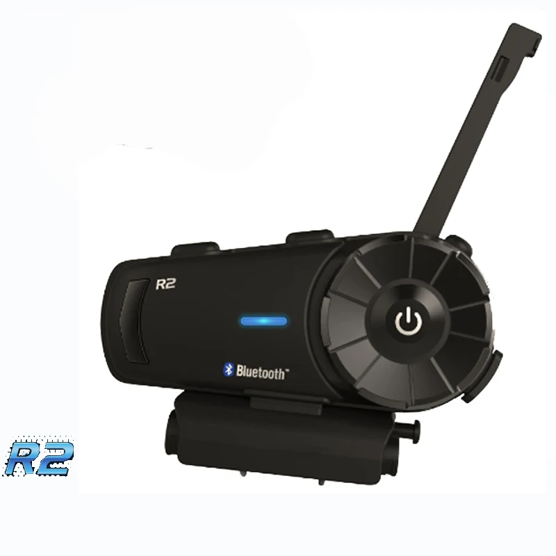 

Airide R2 Motorcycle Bluetooth Group Intercom Headset 1000m 4 Riders FM MP3 Handsfree BT Interphone For Full Face Helmet