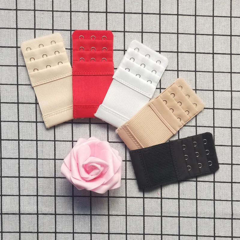 

1PC/lot Bra Strap Extender 3 Row 3 Hook Bra Extension Elastic Adjustable Clasp Bar Strap Women's Bra Accessories DakunhuiLC