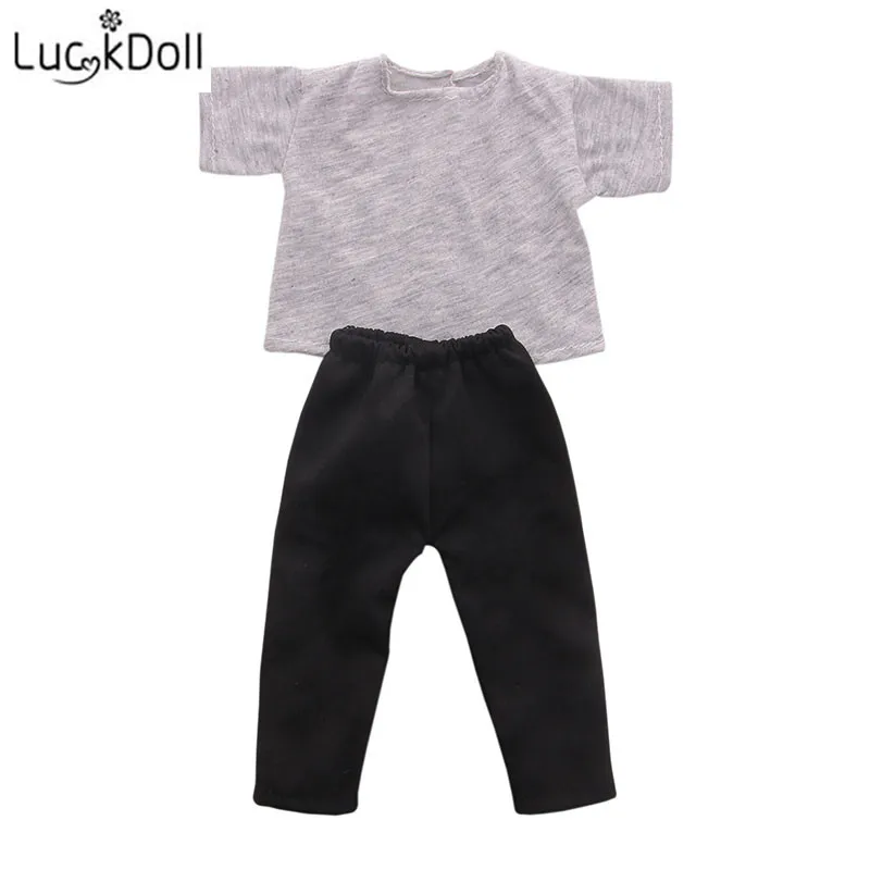 LUCKDOLL повседневный костюм куклы костюм подходит 18 дюймов Американский 43 см детская кукла одежда аксессуары, игрушки для девочек, поколение, подарок на день рождения - Цвет: B850