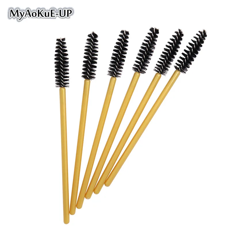 

Cosmetic Brushes 200pcs Mascara Applicator Wands Eyebrow Brush Eyelash Comb Brush Spoolers Disposable Makeup Eyelash Brushes