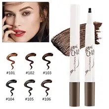 Music Flower запатентованная брови татуировки ручка Водонепроницаемый вилка наконечник эскиз Стойкая подводка для глаз карандаш для бровей косметический карандаш для макияжа