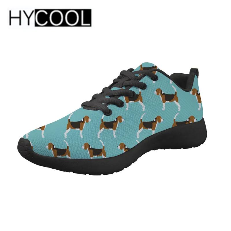 HYCOOL Beagles Pet Dog Design City Running Shoes Mesh Breathable