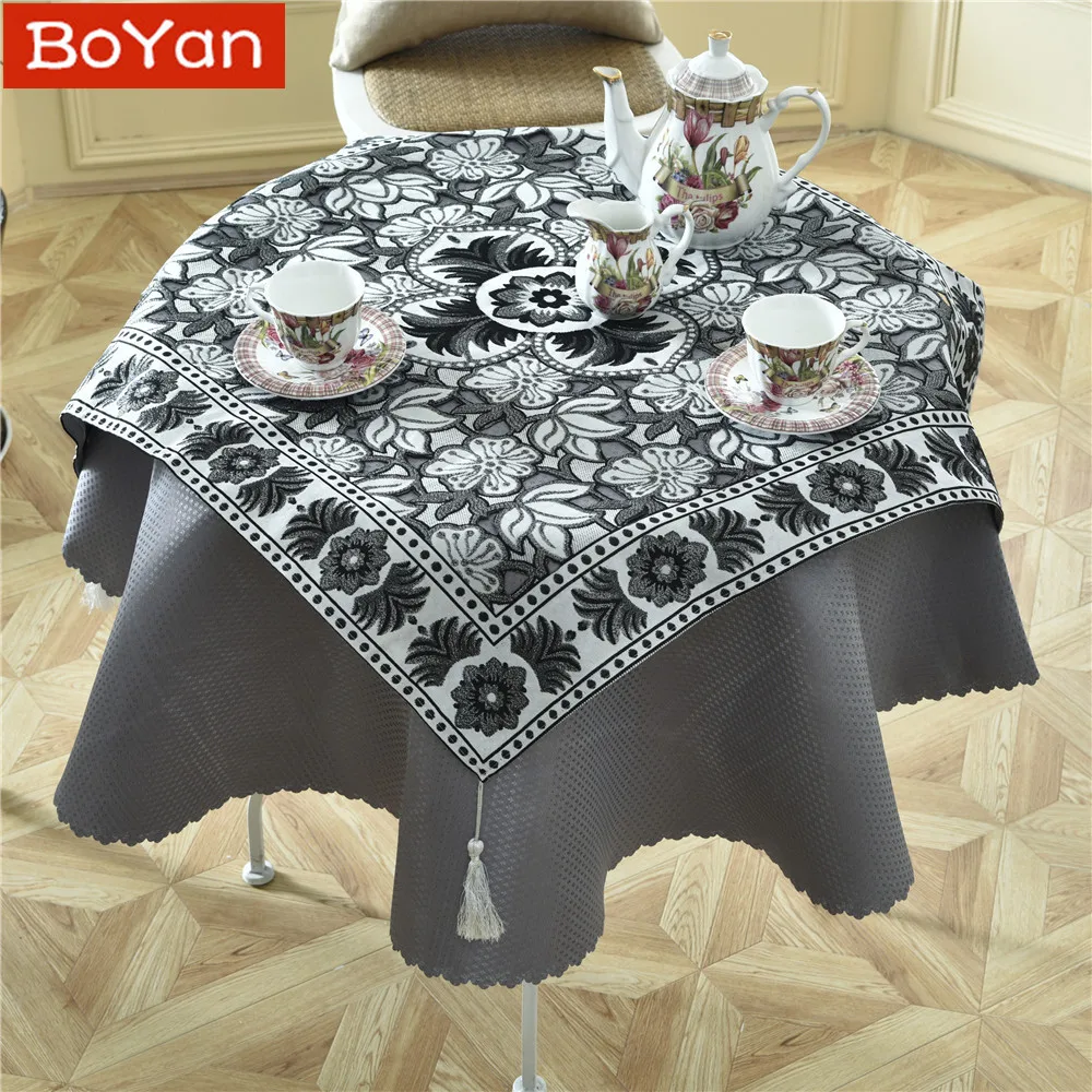 Новинка 2 шт./набор Круглый 140 см роскошное Enbroidery столовое белье модное элегантное