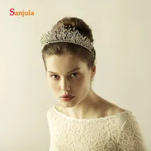 Искра бисером роскошный оголовье для невесты принцесса короны свадебные аксессуары для волос diademe couronne mariage H10
