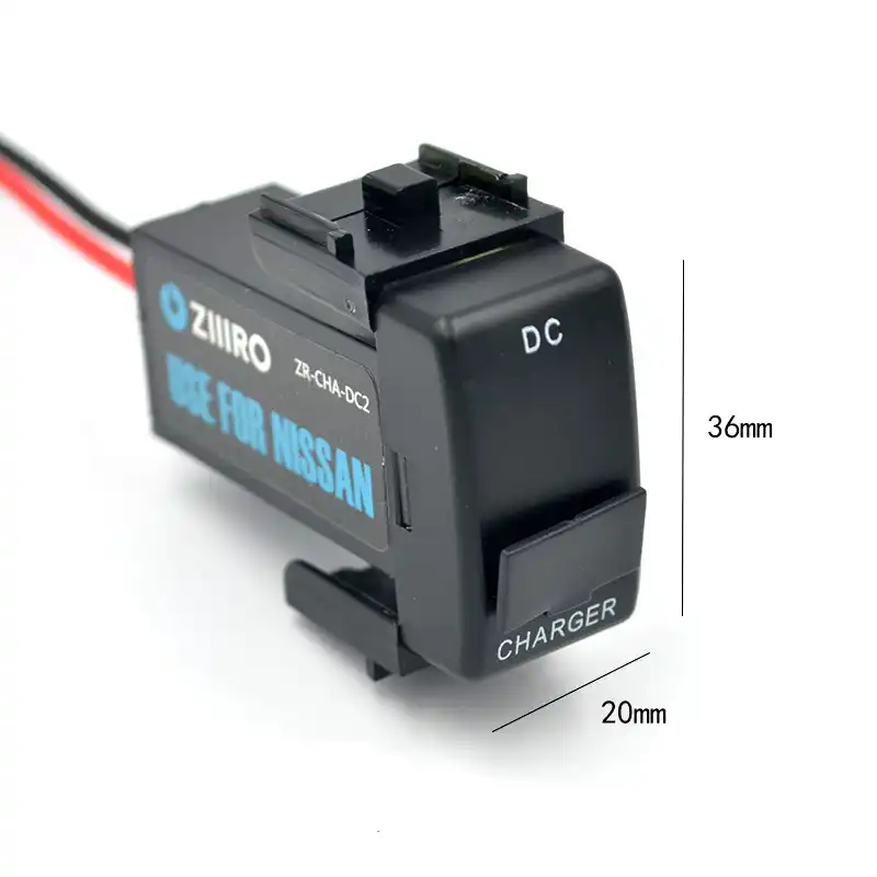 Usb Car Charger Socket Voltmeter Adapter Voltage Display For Nissan Patrol Qashqai Tiida X Trail Sunny Nv200 Teana Sylphy Cables Adapters Sockets Aliexpress