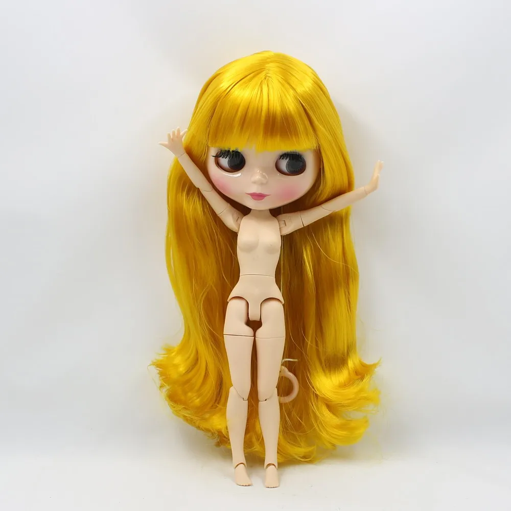 Neo Blythe Doll with Blonde Hair, Natural Skin, Shiny Cute Face & Custom Jointed Body 4