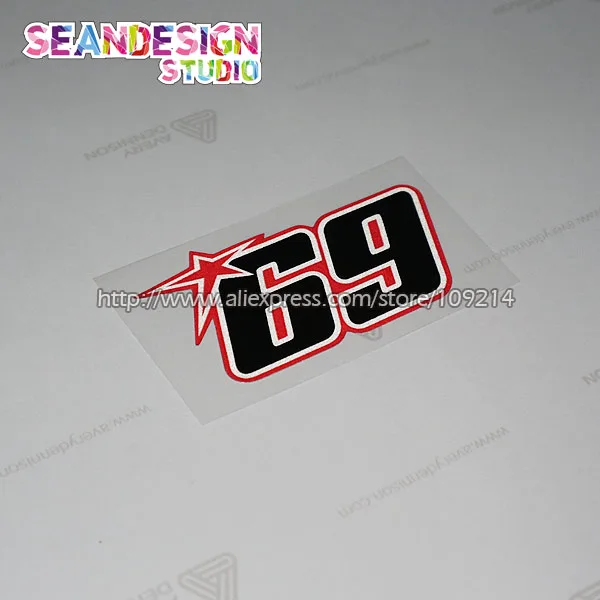 

Hot sale Nicky Hayden 69 motogp C Helmet Motorcycle Motocross Motorbike Decal Sticker Waterproof 02