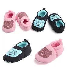 Стильная Милая и удобная обувь для малышей; милая обувь для малышей; мягкие тапочки на плоской подошве с круглым носком; F5