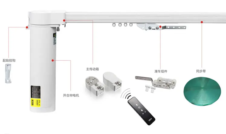 Мотор 220 вольт умная раздвижная занавеска С Электроприводом набор пульт дистанционного управления автоматическое отключение звука