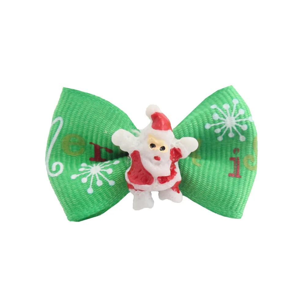 

50 Pcs/100 Pcs Handmade Christmas Ribbon Dog Bow Grooming Holiday Bows For Dogs 6025028 Pet Accessories Wholesale
