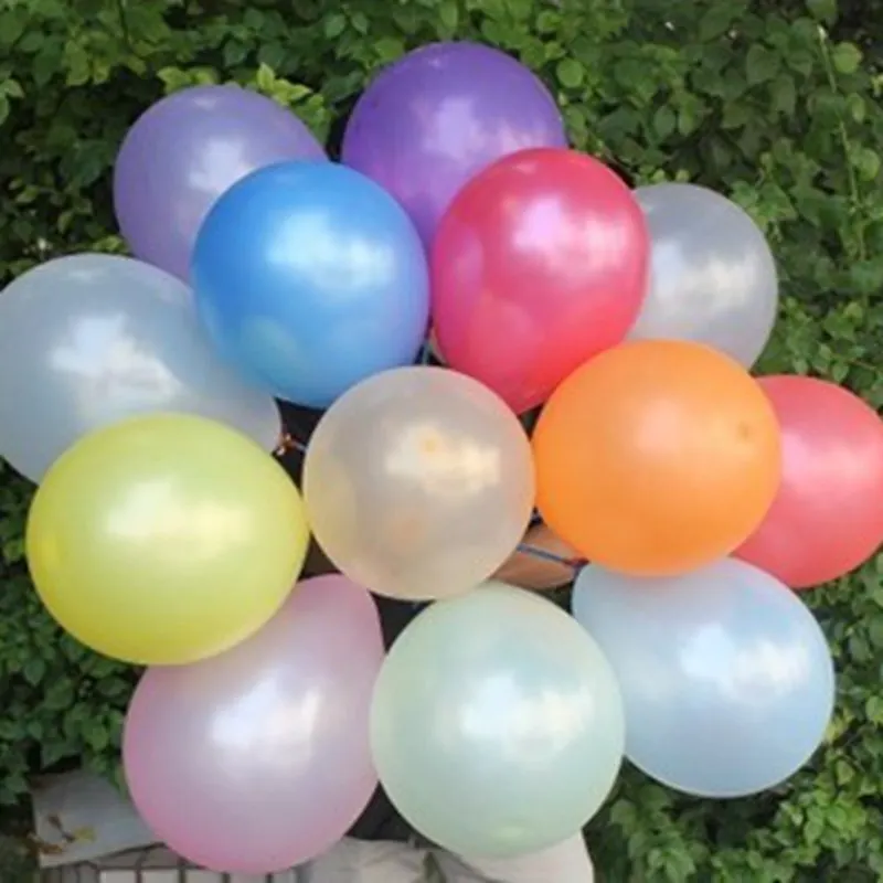 100pcs New arrival ! wholesale big balloons 10 inches multicolor Round