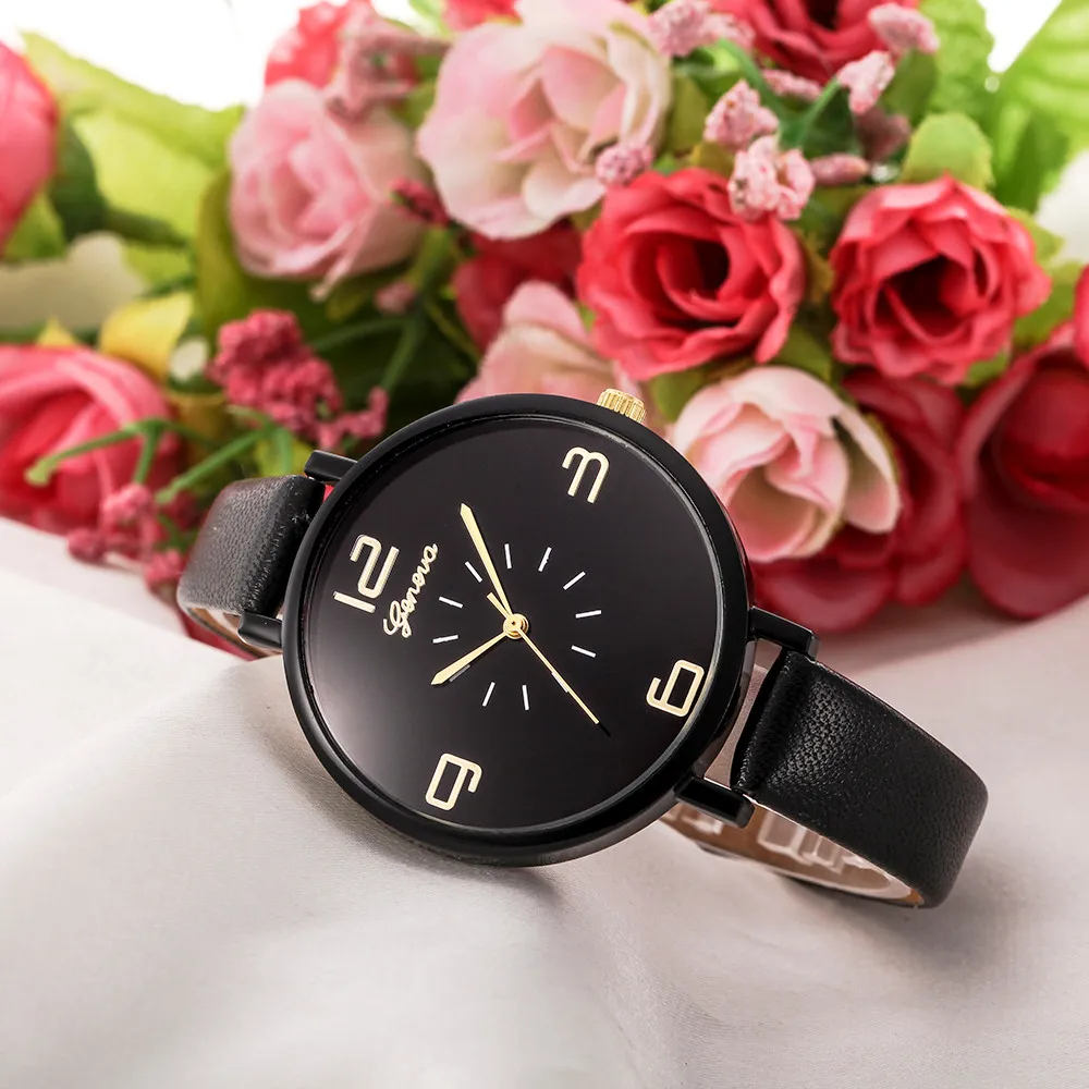 Женские часы Reloj Mujer с кожаным ремешком, повседневные Аналоговые кварцевые наручные часы, женские наручные часы Zegarek Damski Relogio Feminino