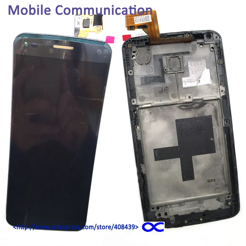 

5pcs Original D950 LCD display with Frame For LG G Flex D955 D958 D959 F340 LCD Touch Screen Digitizer Replacement With Logo