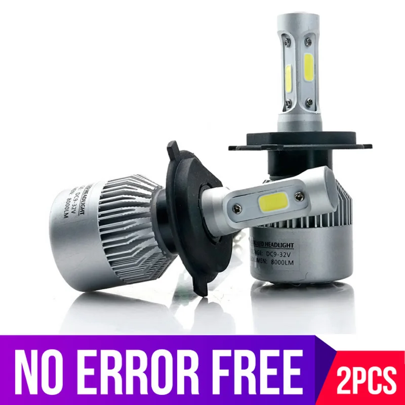 

2PCS H7 H4 LED H1 H11 6500K HB3 HB4 Car Headlight Bulbs 8000LM Super Bright Conversion led Automotivo Automotive Headlamp
