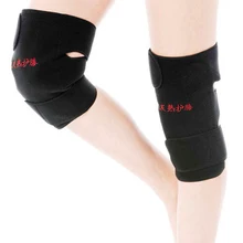 1 Пара фиксатор колена поддержка спонтанная защита нагрева Магнитная терапия здоровье наколенники протектор наколенники для мужчин и женщин