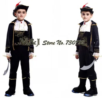 

Small Caribbean pirate stage costumes pirate suit children's Halloween costume for cosplay show